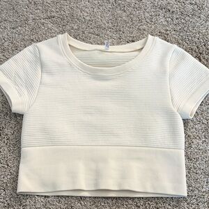 Aerie Ribbed Cropped T-Shirt